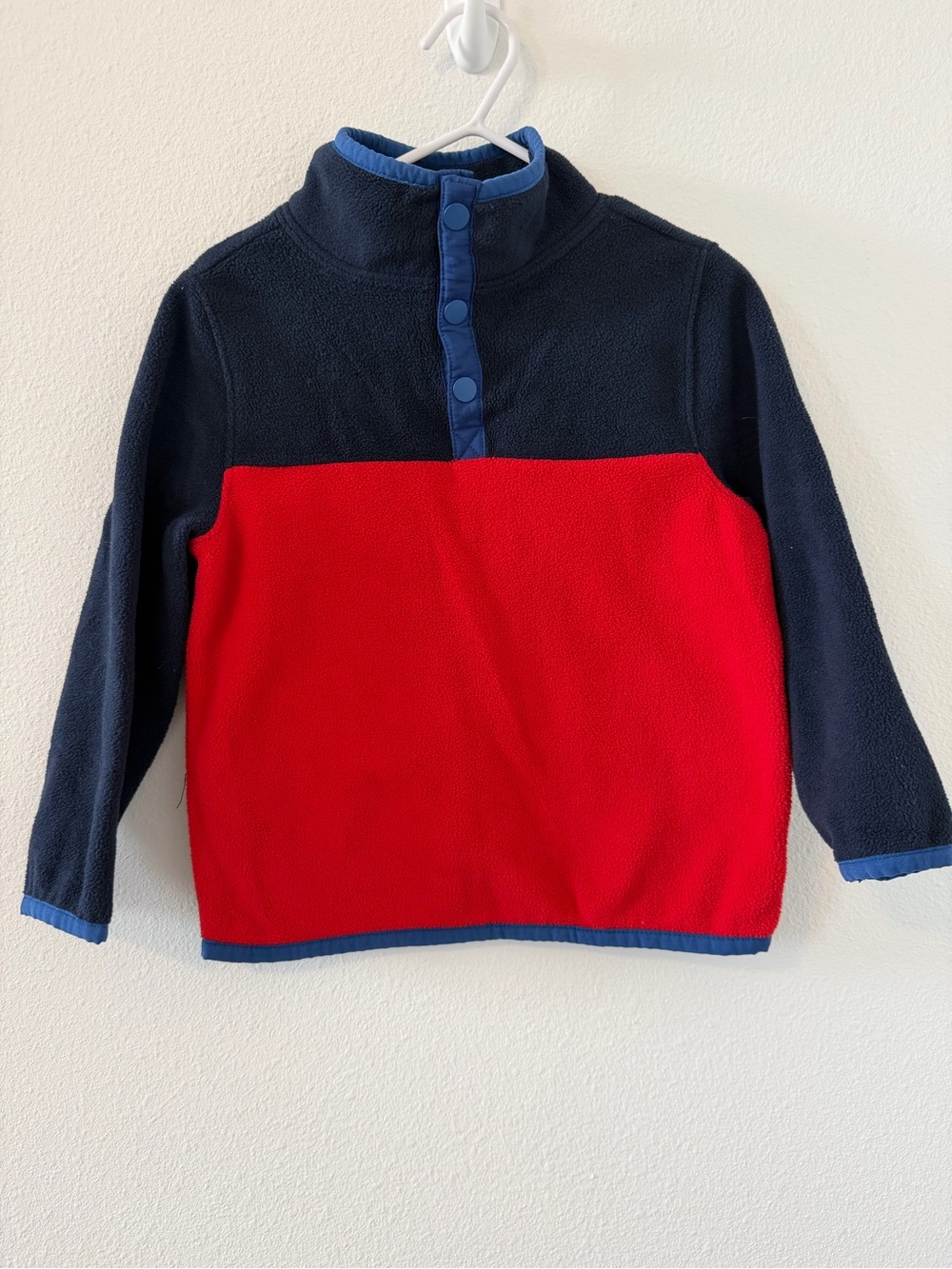 Old Navy Kids Fleece Pullover - Navy & Red Size 3T